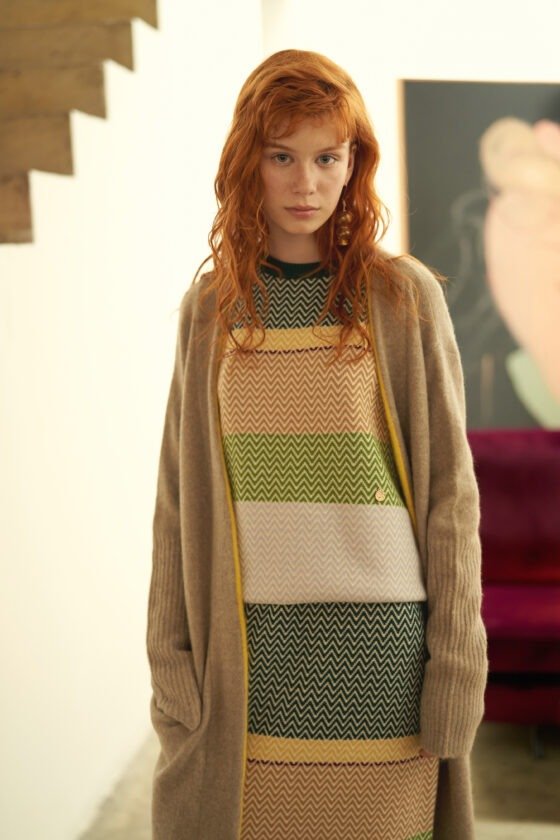 Classic Silhouette Alpaca Wool Long Cardigan Coat